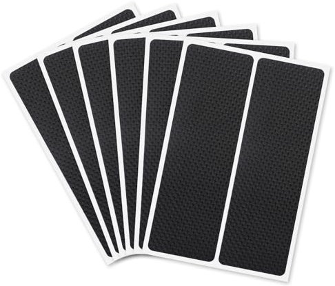 JJUNW Lot de 12 patins antidérapants autocollants - Protection meubles et sols bois - 14 x 5 cm - Antidérapants - Pieds de meubles, chaises, tables