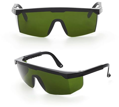 IDNVFY 2 Piezas Gafas Láser, Gafas De Protección De Seguridad, Accesorios De Belleza Y Cuidado De La Piel, Accesorios De Dispositivos De Depilación.