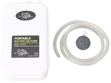 Bomba de oxígeno de acuario 5W Pesca de portátil Bomba de aire de aire bajo ruido de bajo volumen de largas horas de trabajo o pesca al aire libre [Aquarium Mini Air Bump]