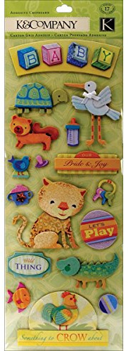 K&Company Adhesive Chipboard 4.5X13.5 Sheet-Baby