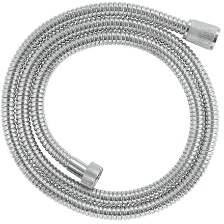 GROHE Flexible de douche métallique VitalioFlex Metal 1500mm, anti-pliures, finition brillante, raccord fileté 1/2, chromé, 27502000 (Import Allemagne)