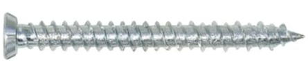 Index HPZ75112 - Tornillo hormigon cabeza plana rosca hi-lo punta diamante torx-30 zincado 7,5 x 112
