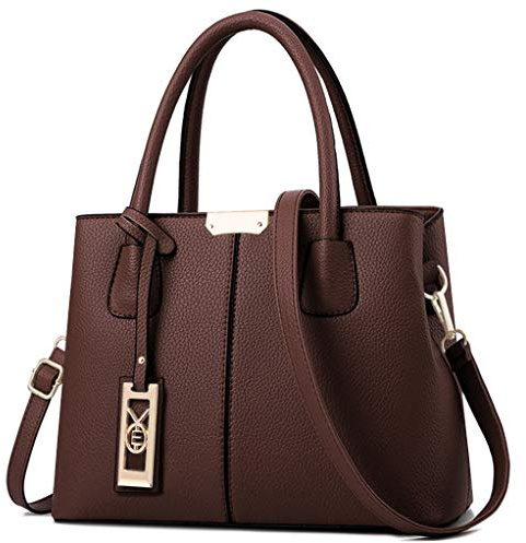 COCIFER börsen und Handtaschen für Damen, Schultertasche, Henkeltasche, Braun (D Kaffee), Medium