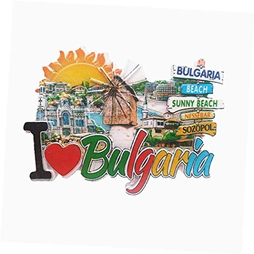 Calamita da frigorifero 3D Bulgaria Souvenir regalo collezione casa cucina decorazione adesivo magnetico, Bulgaria frigorifero magnete