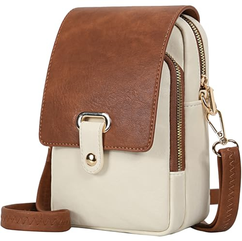 Leathario Cross Body Bag Women, Vegan Leather Phone Bag, Small Women's Cross-Body Bags, Versatile Handbags and Shoulder Bags
