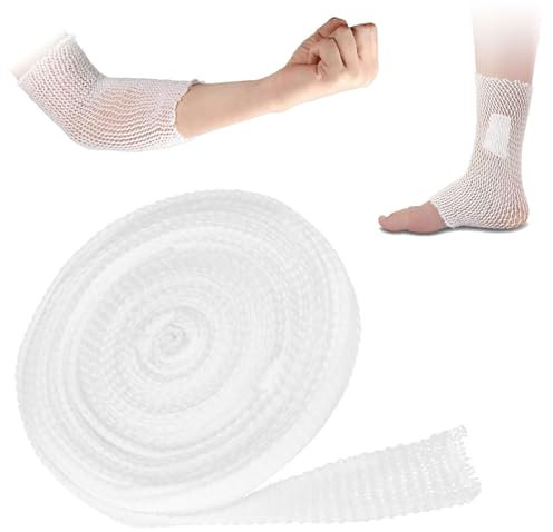 Apósito tubular de malla transpirable - Para muñecas, codos, pies, piernas - 2 m x 3,8 cm