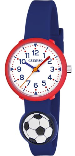 Calypso Barn analog kvartsur med gummirem K5845/6, vit, rem, Vit, rem