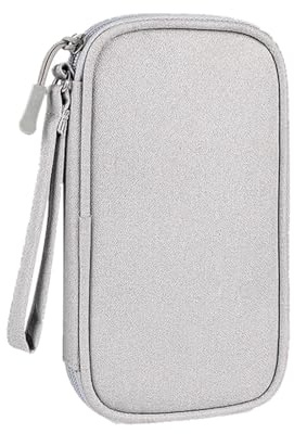 JEYORZY 1x Sac Câble Multifonctionnel, Sac de Rangement Câble,Organisateur Accessoires Électronique,Pochette Câble de Voyage,Sac de Cable Organizer Portable, Pouch de Transport pour Disque Dur Externe