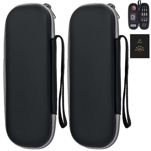 centaur 2 Pack EVA Darts Case, Carrying Case for Steel or Soft Tip Darts
