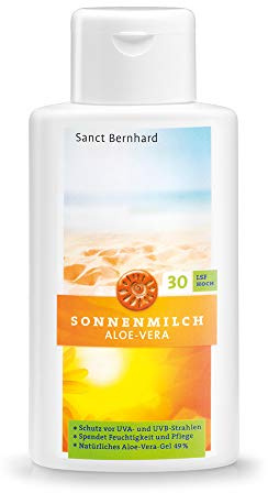 Sanct Bernhard Sonnenschutzmilch LSF 30 mit Aloe-Vera-Gel 250 ml