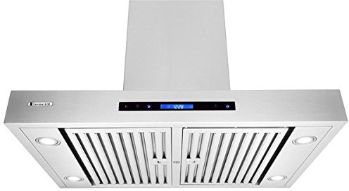 XtremeAir Pro-X Series PX06-I36, 36 Wide, Easy Clean swing-able baffle Filters, Stainless Steel, Island Mount Range Hood