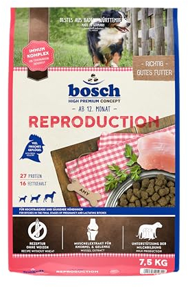 bosch HPC Reproduction | Hundetrockenfutter für hochtragende und säugende Hündinnen | 1 x 7.5 kg