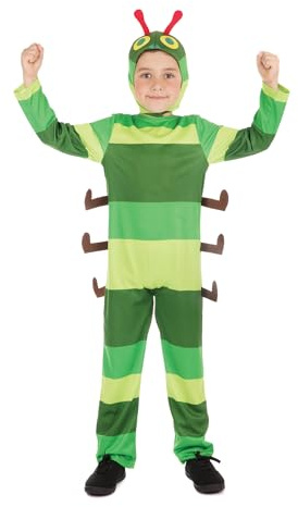 Bristol Novelty Children's Caterpillar Costume, Age 6-8 years old Halloween