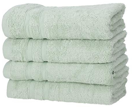 4er Handtücher Eukalyptus | 50% Bambus & 50% Baumwolle | ÖKO-TEX Standard Zertifiziert | Nachhaltige Premium Qualität 450 g/m²