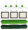 KENSHIRE Lot de 9 pièces de rechange compatibles avec iRobot Roomba i7 Series i7 + E5 E6 E7 Rouleaux en caoutchouc Brosse latérale Filtres HEPA Kit d'accessoires