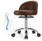 Rollhocker，Drehhocker mit Rollen，Arbeitshocker mit Rückenlehne，Schreibtischhocker Höhenverstellbar für Massage Office Home Salon Hocker Stuhl barhocker küchenhocker hocker höhenverstellbar (Braun)