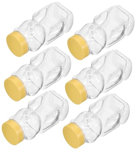 Alipis 6 Pezzi bottiglia di portamerenda bambini portamerenda contenitori per cereali contenitore di caramelle di Natale piccole bottiglie di barattolo di conservazione