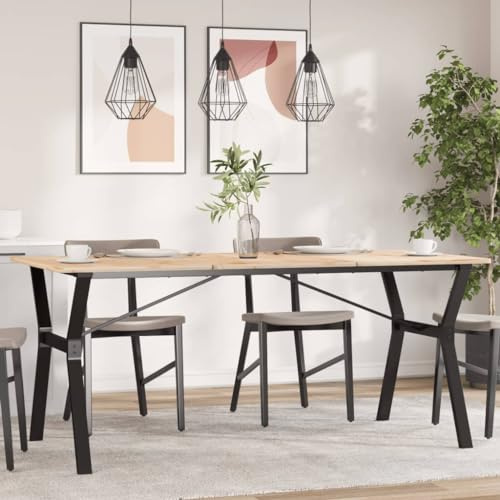 Genérico Patas de Mesa de Comedor Estructura Y Acero 160x80x73 cm,Patas para mesas-357936