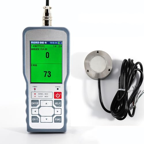 Digital Force Gauge with Load Cell Sensor,Test Weight Push Pull Dynamometer,Peak/Track Mode, ± 0.05% F.S(500KG Force Gauge)