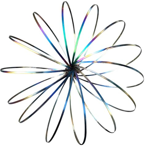 Jouet bracelet Flow - Anneau de bras en métal en | Anneaux magiques de bras pour le soulagement du stress interactif, accessoire scientifique, danse cool, amusant, éducatif, spinner de mouveme