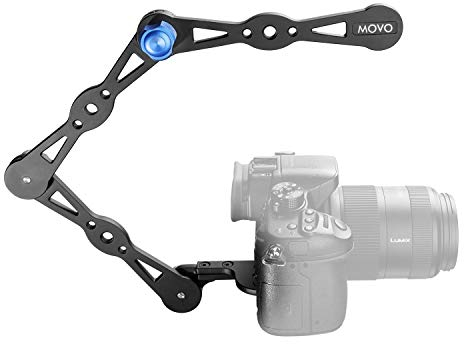 Movo Photo SV1000 Aluminum Combination Shoulder Rig/Selfie Stick/Handheld Stabilizer/Video Grip - For all Cameras up to 9 lbs/4kg