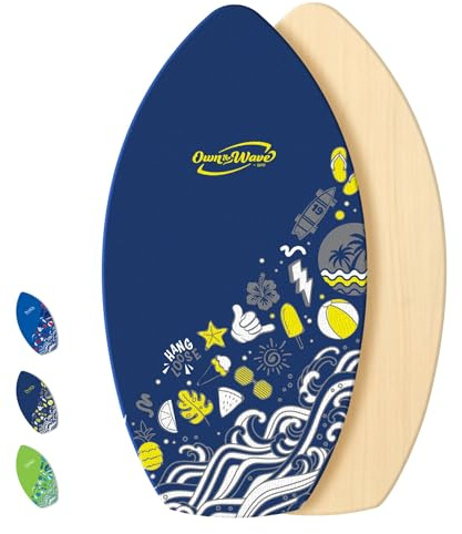 Own the Wave 'Hang Loose' Skimboard (40 Inch, Dark Blue)