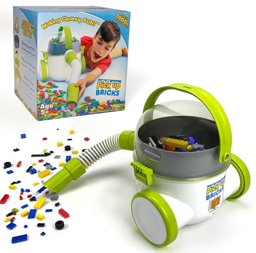 Toy Clean-Up Vacuum for Children – Works with LEGO Bricks, LOL Doll Accessories & More – For Boys and Girls Aged 4–9 (PB-2101-UK)