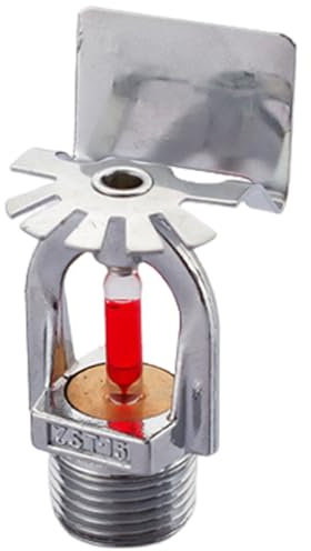 Fire Sprinkler Head Pendent Type 68℃/155℉ Water Spray Side Sprinkler Head 1/2 Inch Thread Quick Response Fire Sprinkle for Home Residential Buildings Sprinkler Head Replacement Sprinkler Head Fire Sp