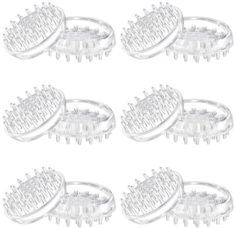 Set of 12 Heavy-Duty Caster Pads for Furniture Legs - Non-Slip Floor Protectors for Carpets & Hard Floors - Ideal for Chairs, Tables, Sofas - 50mm Round Discs to Prevent Damage & Movement