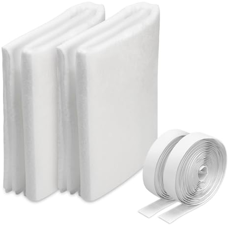 VVFLED MERV 13 - Filtro de ventilación de aire de 20 x 90 pulgadas, paquete de 2 filtros electrostáticos con cinta adhesiva de 125 pulgadas para HAVC, AC, ventilación de aire, ventilador, registros y