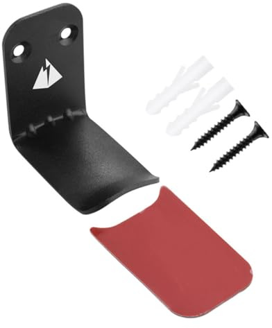 Kisangel Support Casque Mural Alliage Aluminium Crochet Créatif Incurvé pour Casque Audio Fixation Adhésive et Vis Polyvalent pour Écouteurs et Câbles
