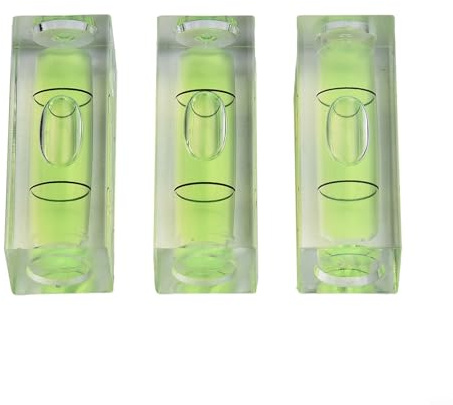 Lot de 3 mini niveaux carrés en acrylique de 40 mm pour le travail du bois et les cadres suspendus, compatible avec photo, papier peint, bureau, alignement de trépied