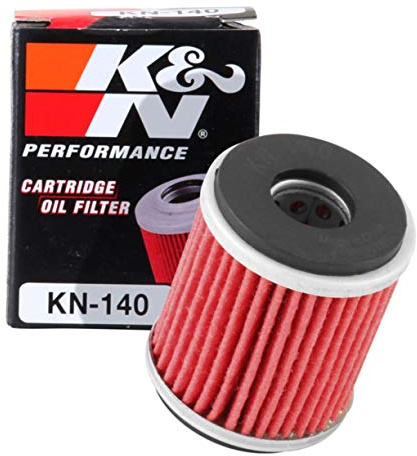 K&N Motorcycle Oil Filter: High Performance, Premium, Designed to be used with Synthetic or Conventional Oils: Fits Select Yamaha Motorcycles, KN-140