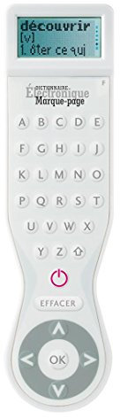 Dictionnaire électronique marque-page Français monolingue (couleur au choix) blanc