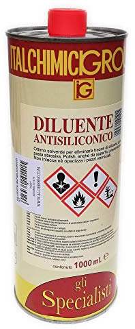 Diluente antisiliconico 1Lt elimina silicone cera vernici bricolage auto 72887