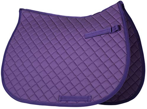 Quilted Saddle Pad, Full Size, Purple