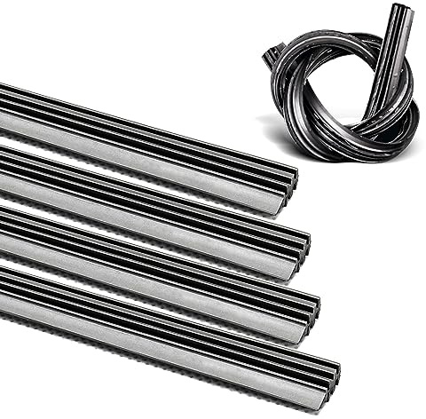 ASLAM Wiper Blade Refills 6mm for Frameless Windshield Wipers 32,Cut to Size(Set of 4)