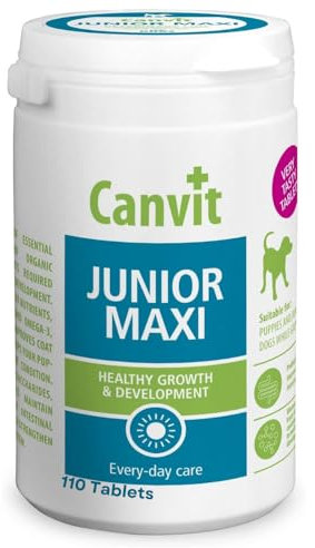 Canvit Dog Probiotics For Gut Health | Omega 3 Folic Acid Calcium Tablets | Joint Supplements For Dogs | Immune Support Prebiotics For Dogs | Omega 3 for Dogs Medium And Large Dog 110 Tablets 230g