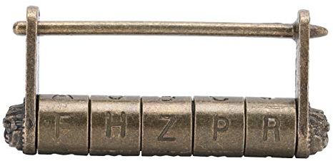 Tissting Lucchetto a Combinazione, Elegante Serratura a Combinazione in Bronzo con Design Artistico per Scatole di Legno, Portagioie e Armadietti, Sicurezza e Stile per Oggetti Preziosi