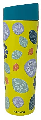 Neavita Twice - Click and Drink Thermos in Acciaio Giallo, 360ml