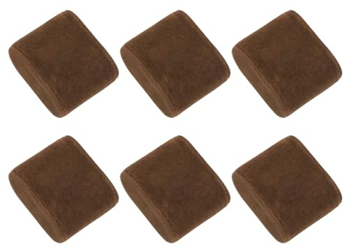 uxcell 6Pcs Bracelet Watch Pillow Flannelette Jewelry Display Pillows for Watch Box Bangle Cushions Display Storage (2.87 x 2.36 x 1.77, Brown)