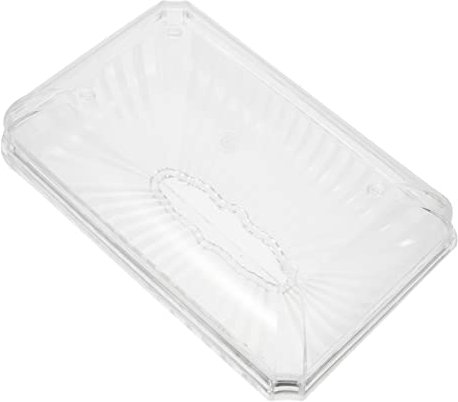 Hoement Transparente Akryl Tissue Box Mit Eleganter Abdeckung Hochwertiger Tissue Organizer Für Wohnzimmer Schlafzimmer Auto Und Büro Praktische Aufbewahrungslösung Für Papiertücher