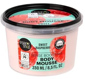 Organic Shop Body Mousse Sense Boosting Sweet Raspberry, 250 ml