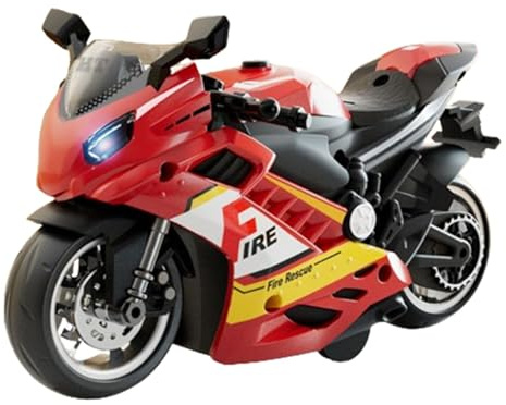 Genérico Motocicleta con Luz y Sonido,Moto de Juguete | Kit de Modelo de Juego de Juguetes con luz y Sonido | Juguetes educativos con Efectos de luz y Sonido para niños, Chicos.