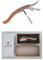Laguiole Heritage Sommeliermesser 3-in-1 – Kellnermesser mit Korkenzieher, Kapselschneider & Flaschenöffner – Griff aus echtem Olivenholz – Französisches Design
