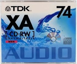 TDK Re-writable Compact Disc CD-RW for Music XA 74min 1Pack CD-RWXA74N (Japan Import)