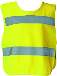 Kinder Warnponcho Warnweste - Kinder S gelb