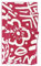 Esprit Badteppich waschbar, rutschfest, Badematte, Badvorleger für Badewanne, Dusche und Badezimmer, Cool Flower (60 x 100 cm, pink)
