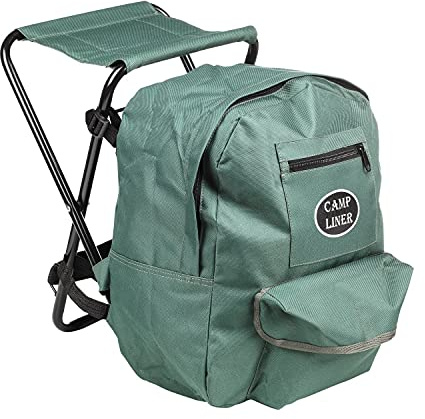 Preiswert&Gut Angelhocker 30x23x46 cm mit Angelrucksack 26x18x42 cm Angel Hocker Angeltasche