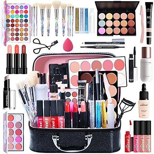 FantasyDay Juego de Maquillaje All in One Makeup Gift Set Incluye Corrector Camuflaje, Brillo de Labios, Brochas, Mascara, Sombra de Ojos - Belleza Cosmético de Caja pour Cara y Labio Make-up #1